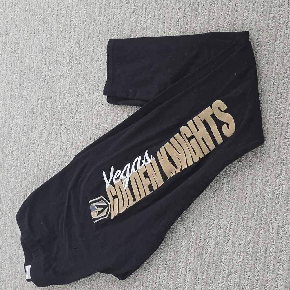 NHL Vegas Golden Knights Black and Gold Leggings